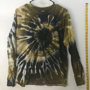 Tie-Dye long sleeve “House of Guitars” shirt
